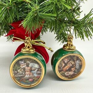 The Bradford Editions Ornaments "Little Wonders and Hidden Discoveries" Kittens